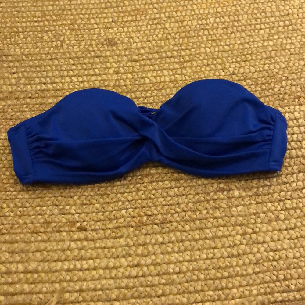 VS Royal Blue Strapless Top